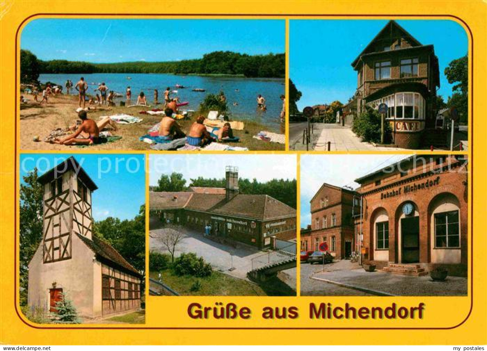 72616532 Michendorf Lienewitzsee Cafe Am Kreuzpunkt Kirche Raststaette Bahnhof M - Michendorf