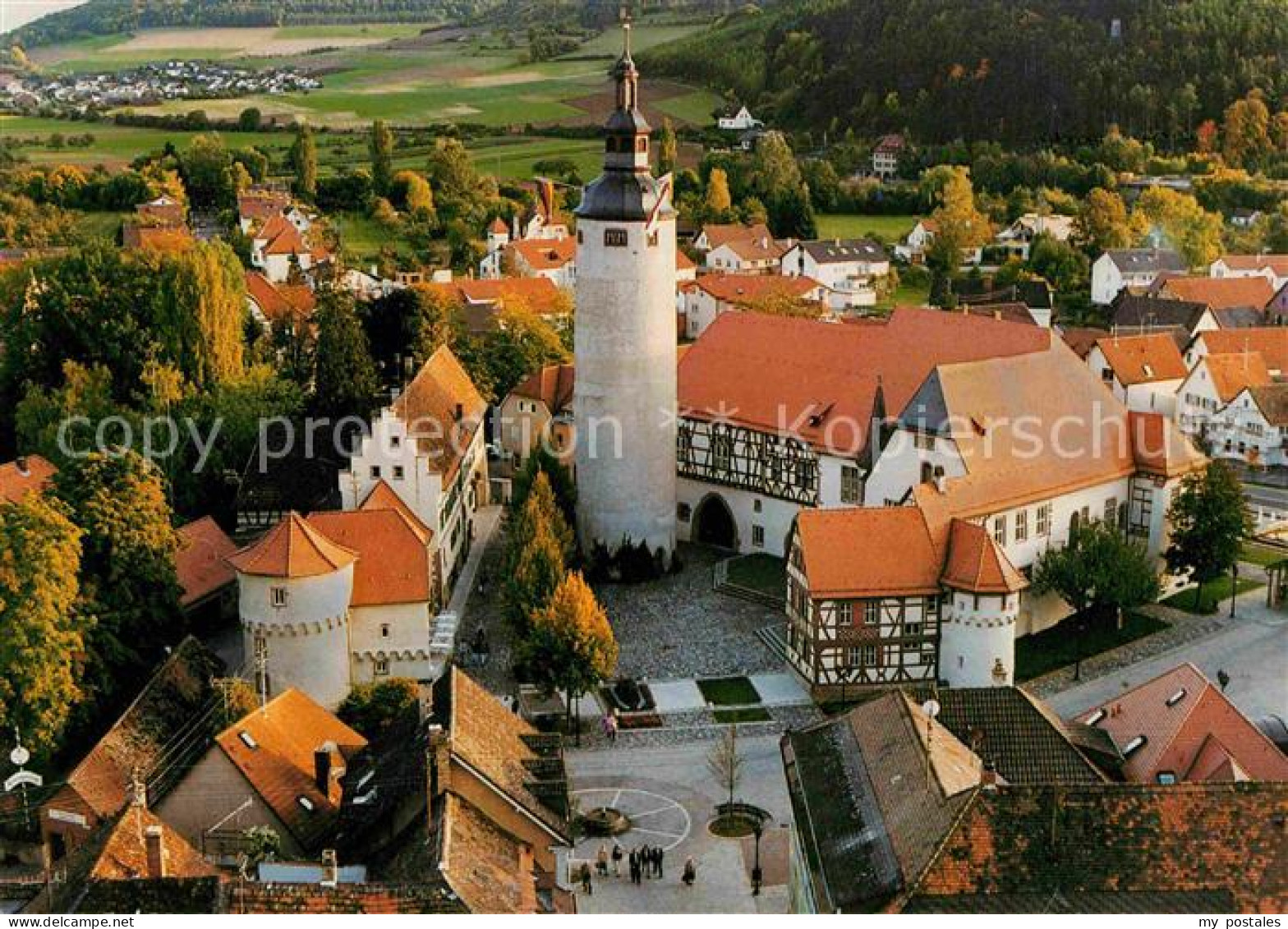 72615420 Tauberbischofsheim Kurmainzsches Schloss Fliegeraufnahme Tauberbischofs - Tauberbischofsheim