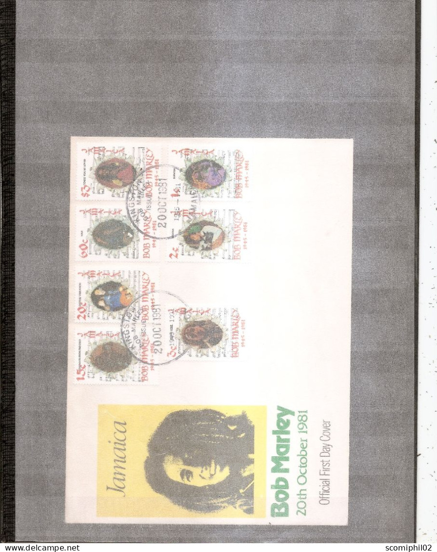 Jamaique - Bob Marley ( FDC De 1981 à Voir) - Jamaica (1962-...)