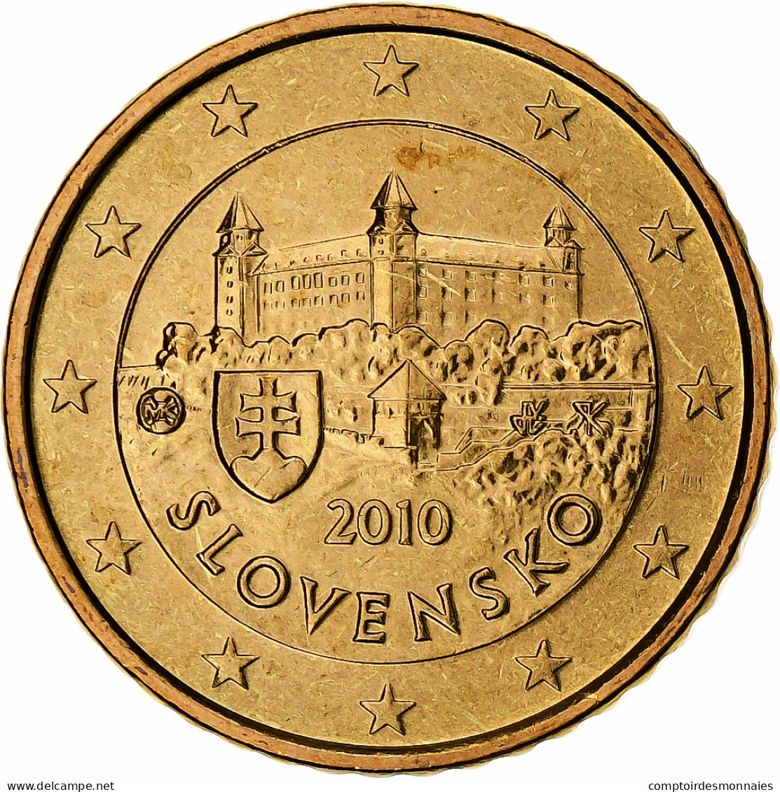 Slovaquie, 50 Euro Cent, 2010, Kremnica, BU, FDC, Or Nordique, KM:100 - Slovacchia