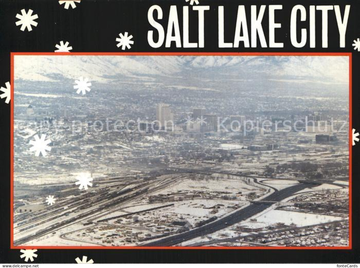 72590510 Salt_Lake_City Fliegeraufnahme In Winter-Time - Otros & Sin Clasificación