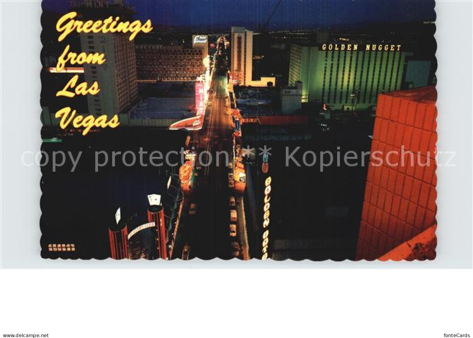 72583057 Las_Vegas_Nevada Night Lights Of Fremont Street - Autres & Non Classés