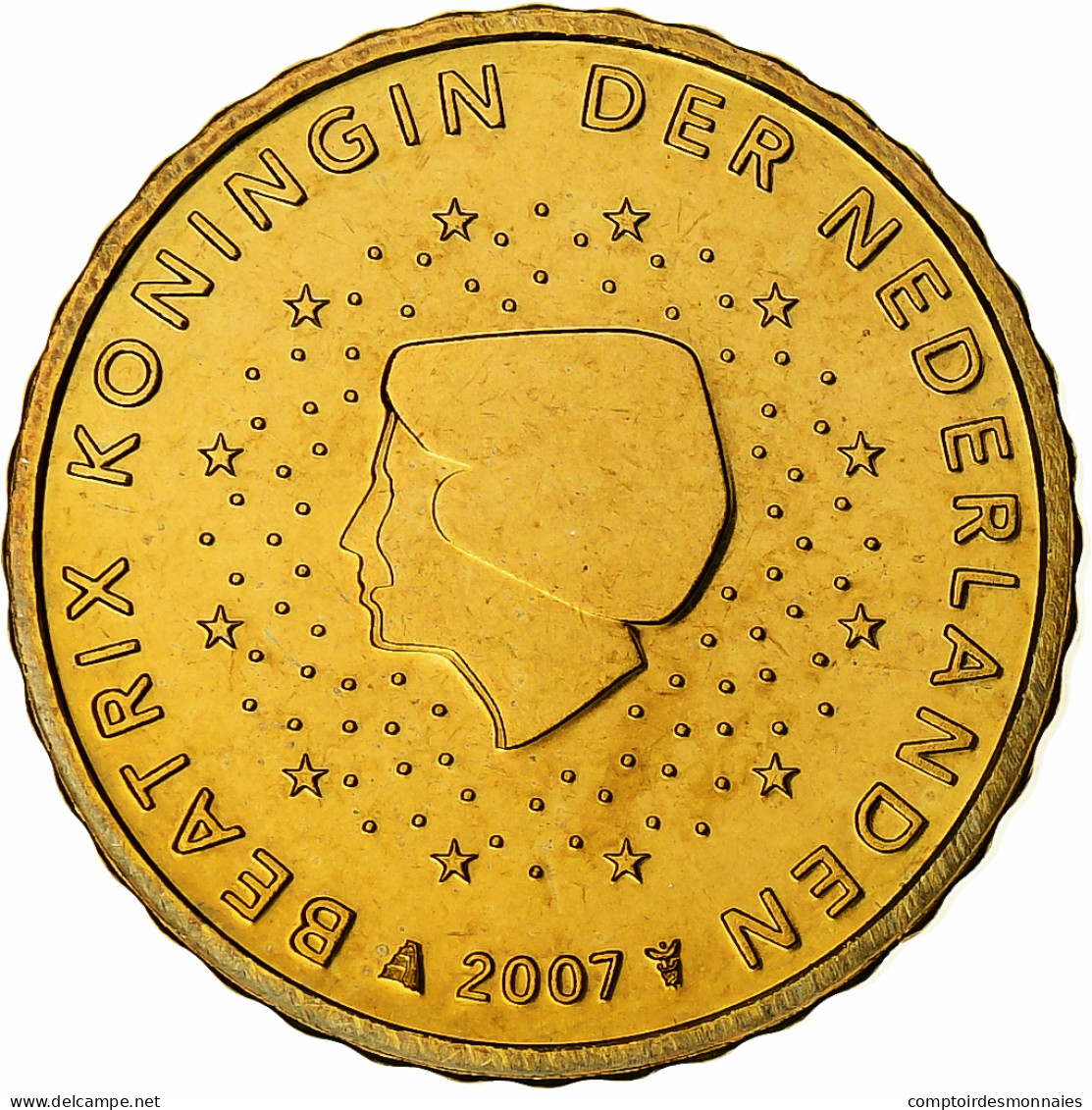 Pays-Bas, Beatrix, 10 Euro Cent, 2007, Utrecht, BU, SPL+, Or Nordique, KM:237 - Nederland