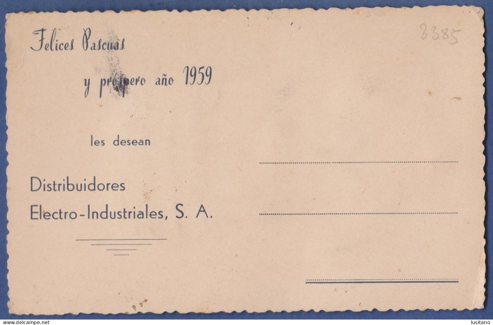 OVIEDO Asturias España Bordada Brodee Embroidered - Publicitaria Electro Industriales 1959 Espagne Spain J. BRIONES - Asturias (Oviedo)