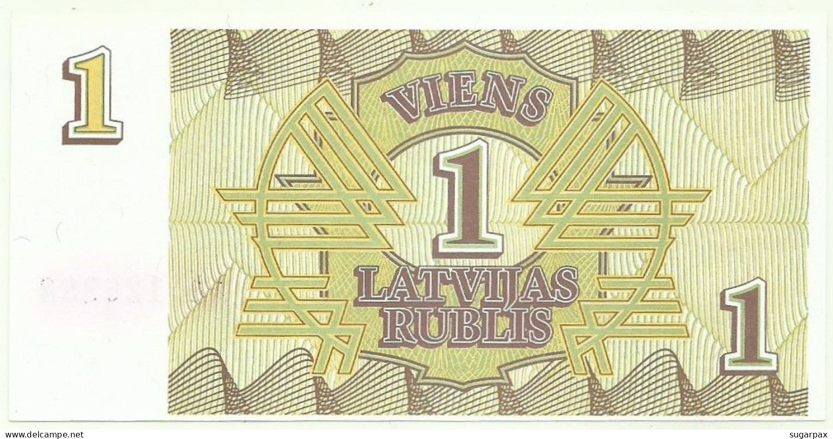 Latvia - 1 Rublis - 1992 - Pick: 35 - Unc. - Serie AA - Letónia - Lettonie