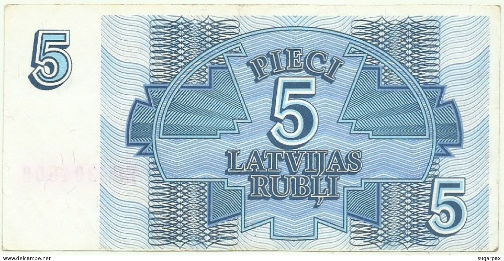 Latvia - 5 Rubli - 1992 - Pick: 37 - Serie EC - Letónia - Lettland