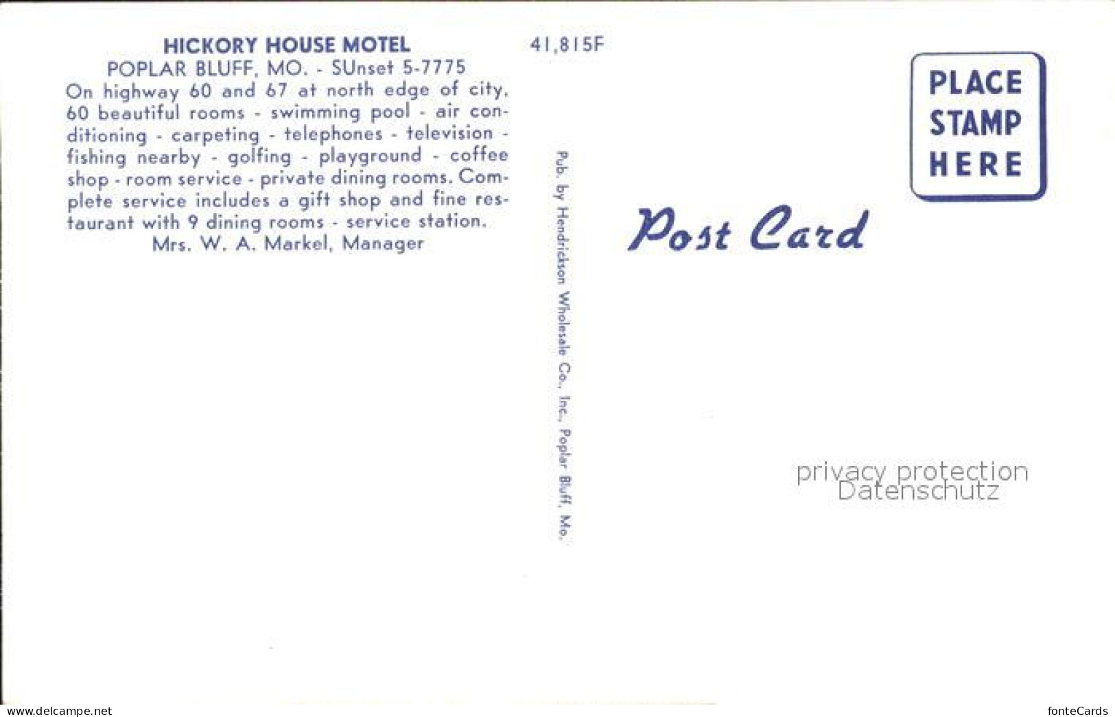 71925677 Poplar_Bluff Hickory House Motel - Altri & Non Classificati