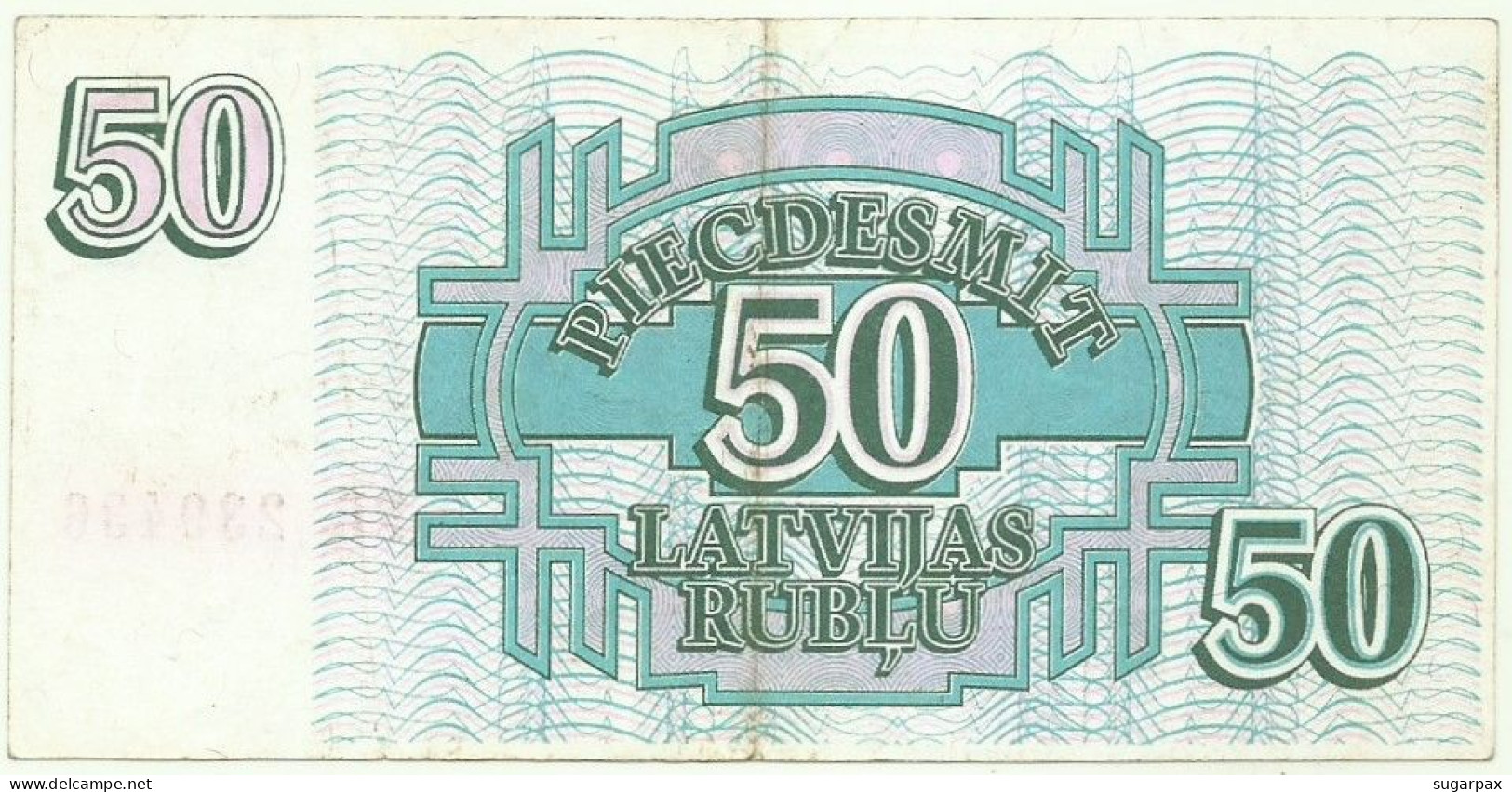 Latvia - 50 Rubli - 1992 - Pick: 40 - Serie RB - Letónia - Lettonia