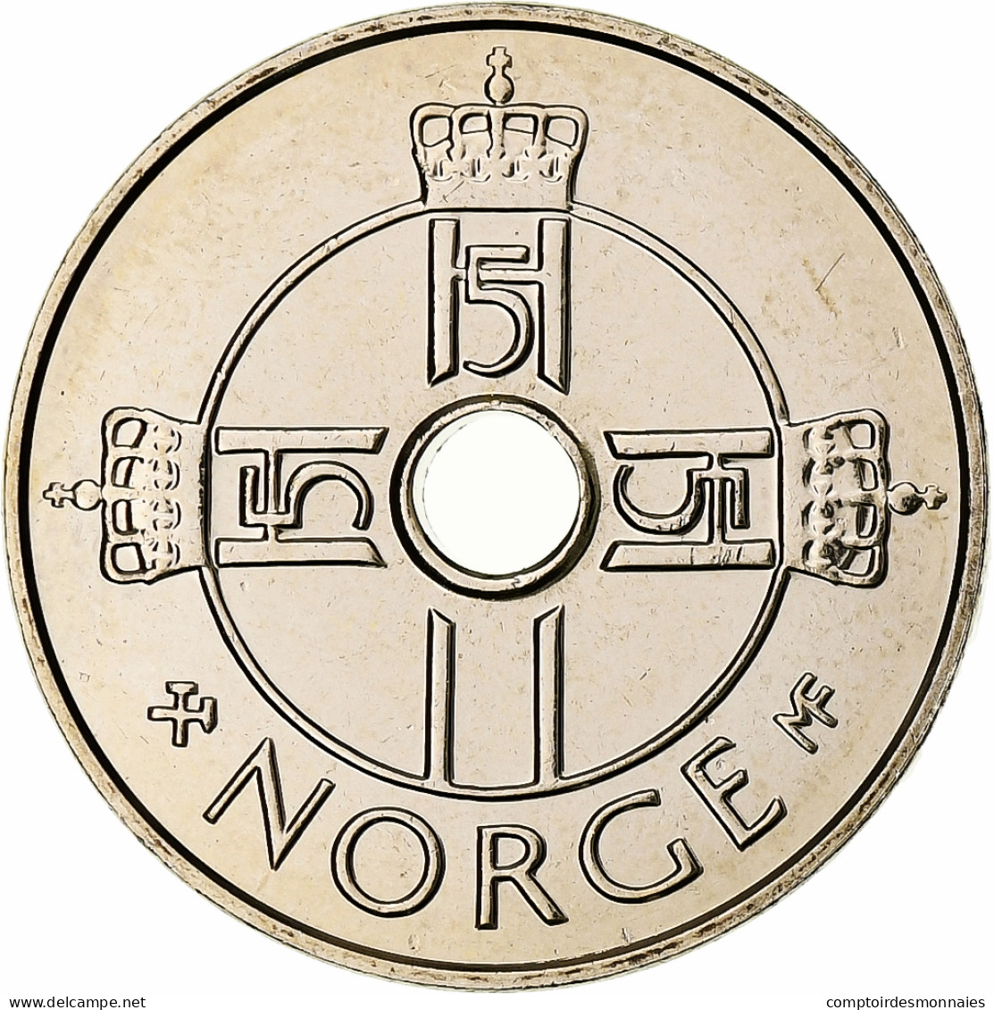 Norvège, Harald V, 1 Krone, 2006, Kongsberg, Cupro-nickel, SPL+, KM:462 - Norvège