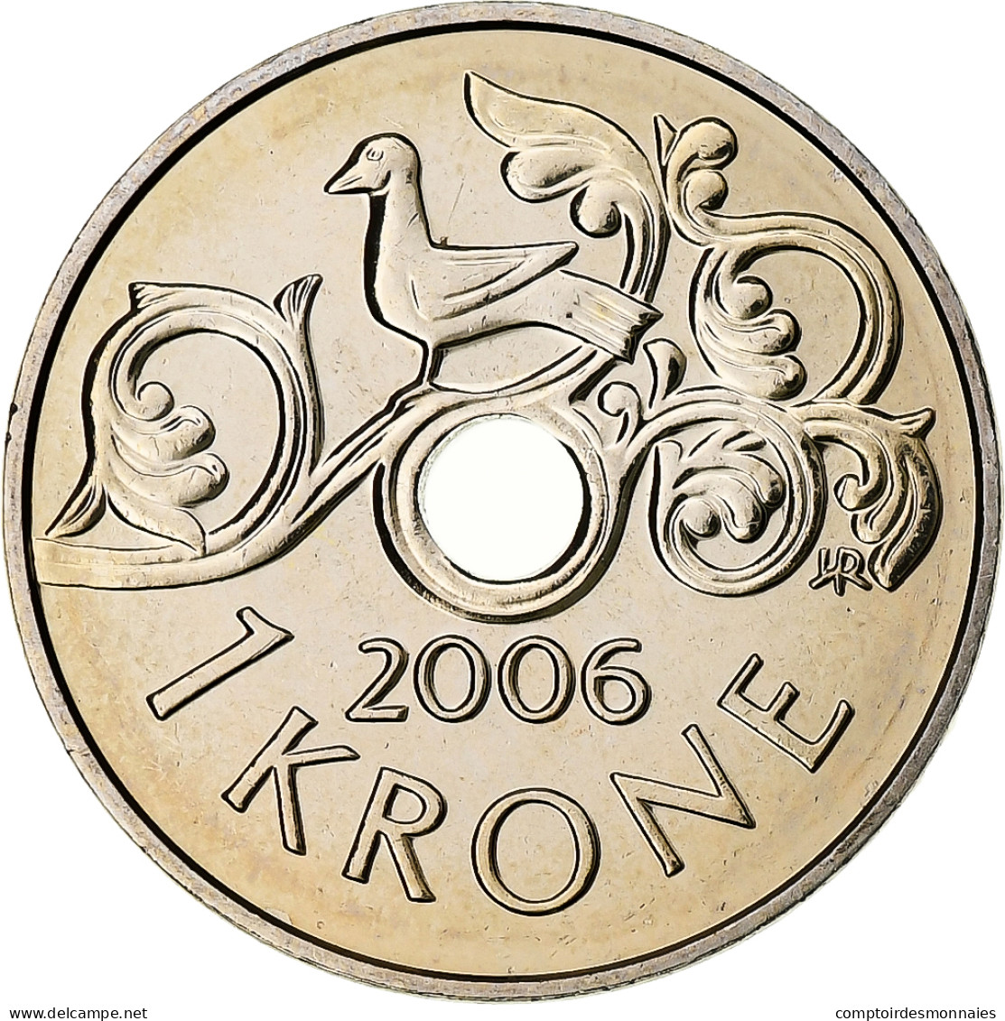 Norvège, Harald V, 1 Krone, 2006, Kongsberg, Cupro-nickel, SPL+, KM:462 - Noruega