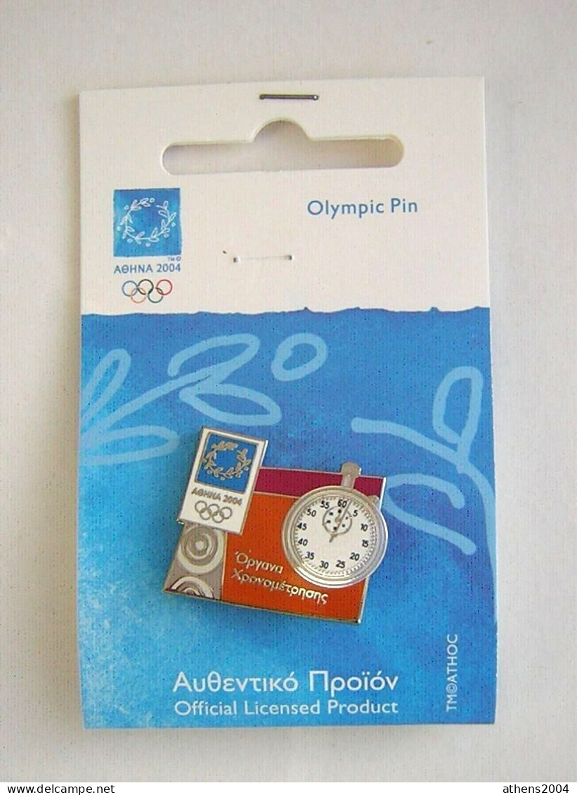 @ Athens 2004 Olympic Games - Chronometers Series, Full Set Of 6 Pins - Olympic Games