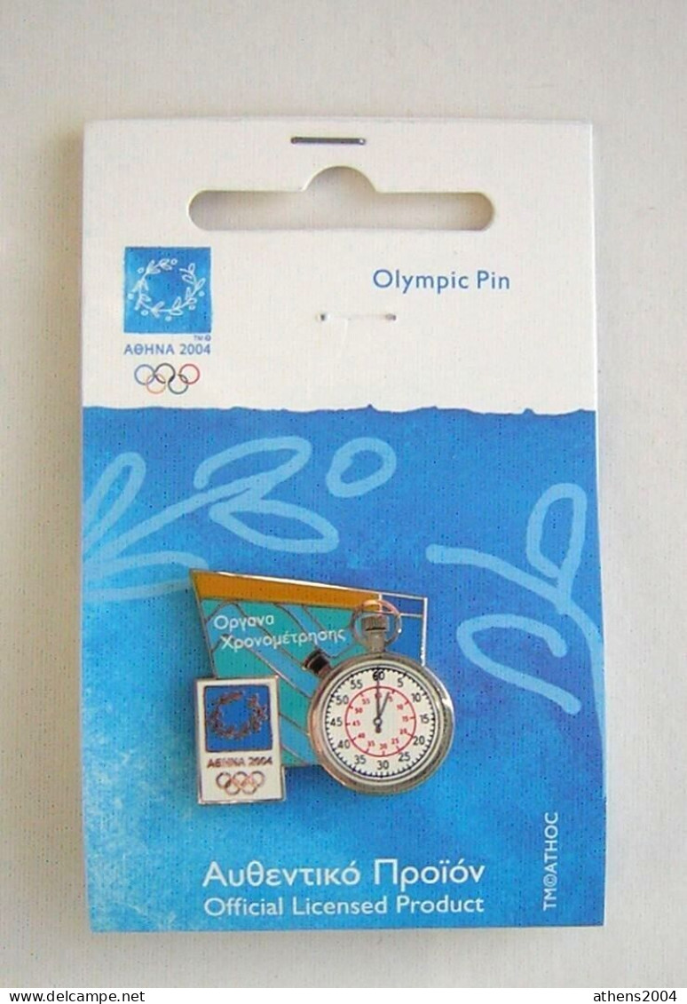 @ Athens 2004 Olympic Games - Chronometers Series, Full Set Of 6 Pins - Olympic Games