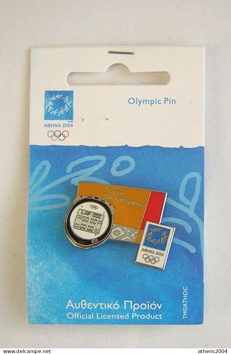 @ Athens 2004 Olympic Games - Chronometers Series, Full Set Of 6 Pins - Olympic Games