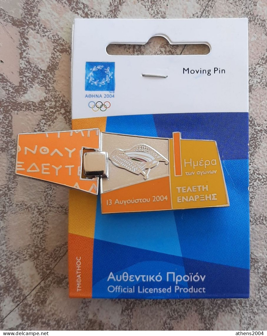 @ Athens 2004 Olympic Games - Opening Ceremony Pin (Greek Language) - Olympic Games