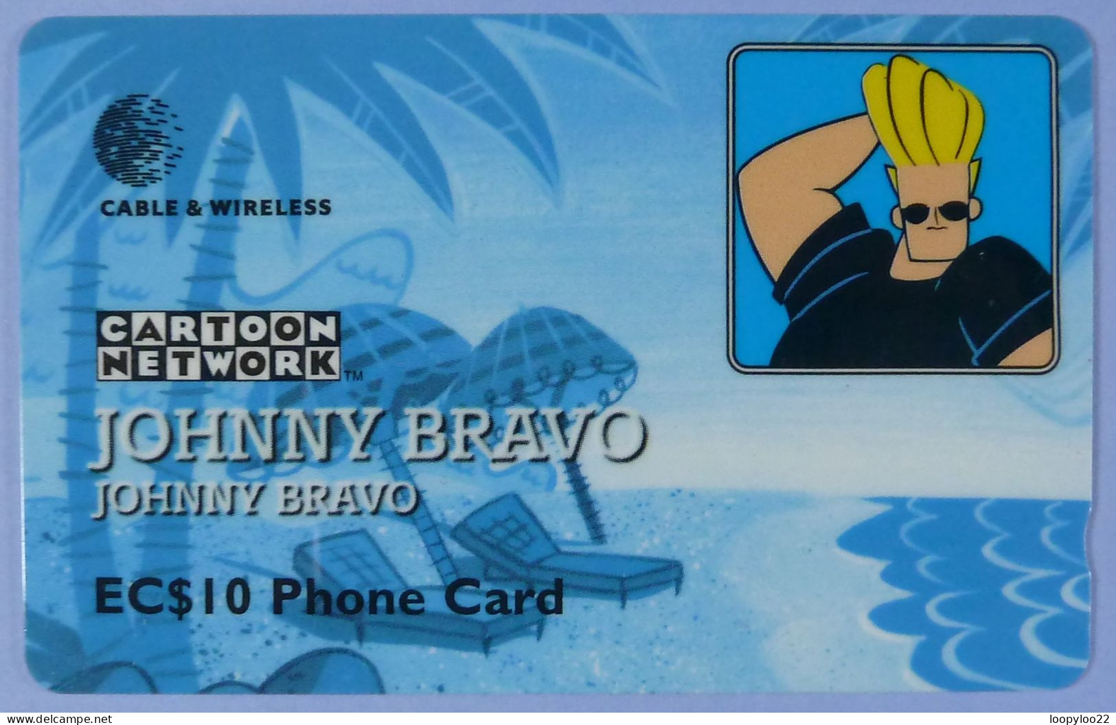 ST LUCIA - GPT - Cable & Wireless - Cartoon Network - Johnny Bravo - Specimen - $10 - Limited Edition - St. Lucia