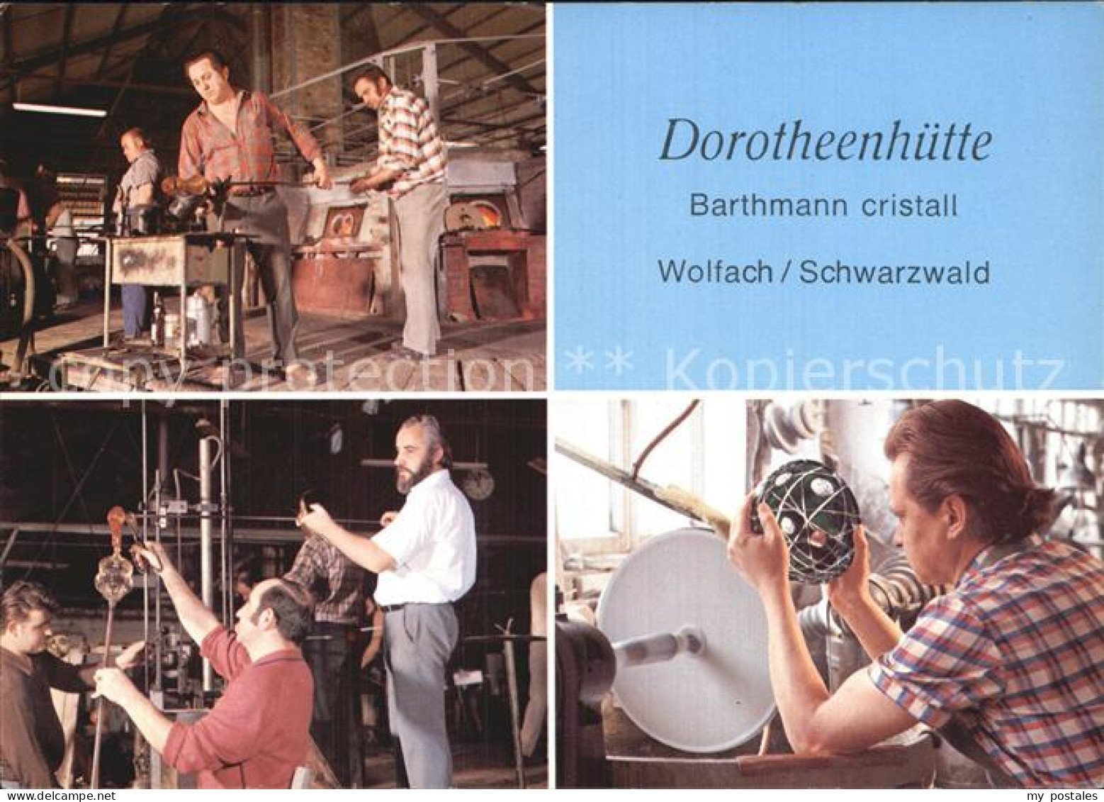 72599488 Wolfach Barthmann Cristall Dorotheenhuette Glasmacher Und Glasschleifer - Wolfach