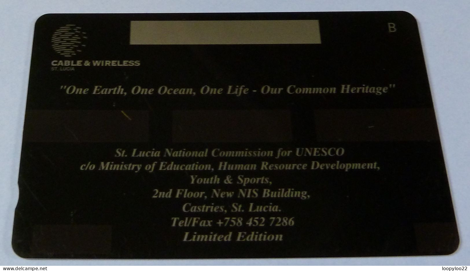 ST LUCIA - GPT - International Year Of The Ocean 1998 - Specimen - $10 - St. Lucia