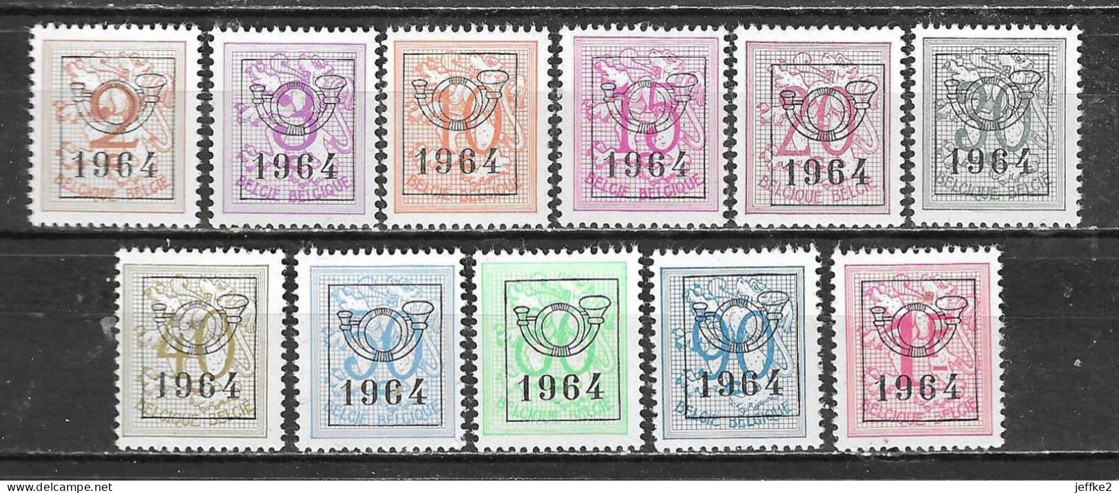 PRE747/57**  Chiffre Sur Lion - Année 1964 - Série Complète - MNH** - LOOK!!!! - Typos 1951-80 (Chiffre Sur Lion)