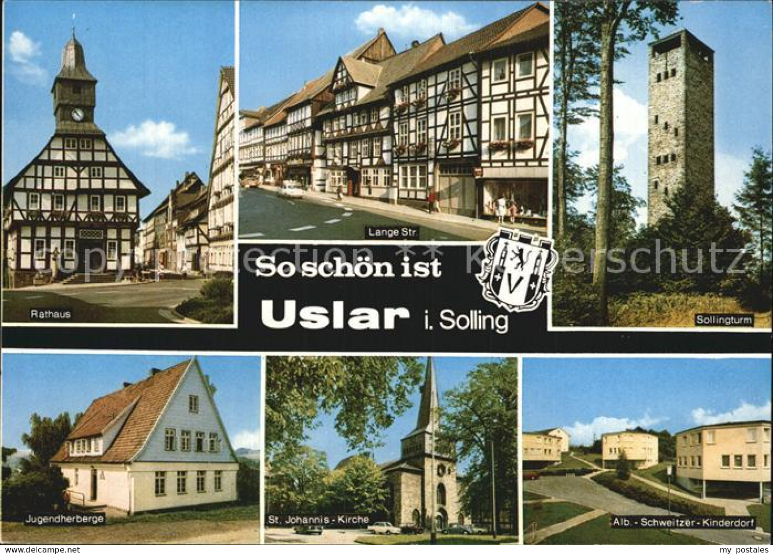 72593700 Uslar Solling Rathaus Lange Str Sollingturm Jugendherberge St Johannis  - Uslar