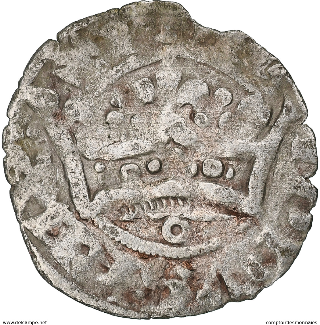 France, Philippe VI, Double Parisis, 1328-1350, Billon, TB+, Duplessy:266 - 1328-1350 Filips VI