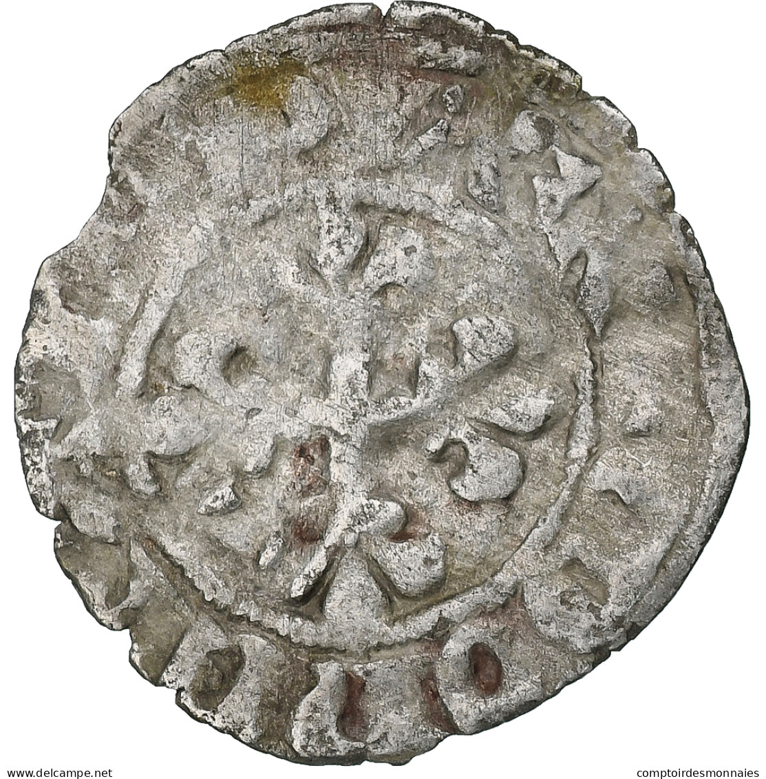 France, Philippe VI, Double Parisis, 1328-1350, Billon, TB+, Duplessy:266 - 1328-1350 Filips VI