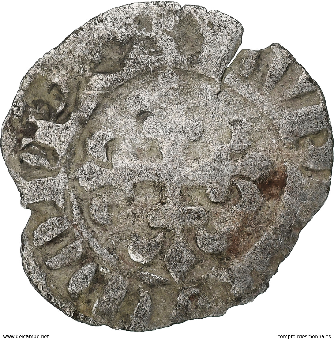 France, Philippe VI, Double Parisis, 1328-1350, Billon, TB, Duplessy:266 - 1328-1350 Philipp VI.