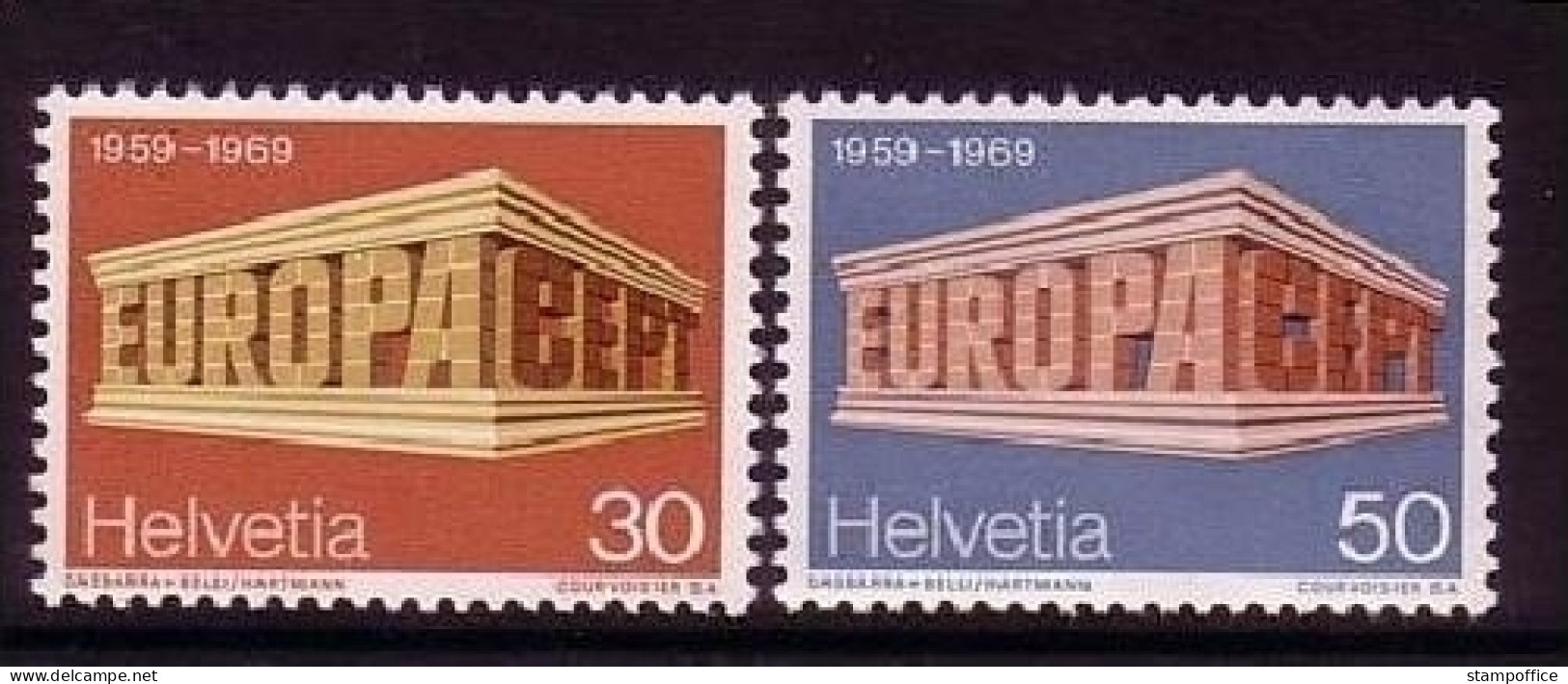 SCHWEIZ MI-NR. 900-901 POSTFRISCH(MINT) EUROPA 1969 EUROPA CEPT - 1969
