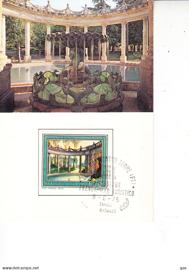 ITALIA   1975 - Annullo Speciale  - Turismo Termale - Settore Alberghiero & Ristorazione