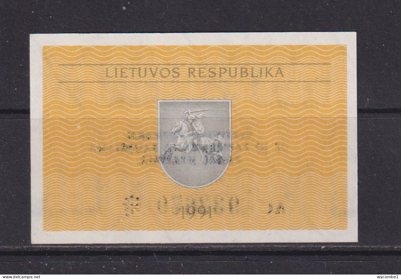 LITHUANIA - 1991 0.10 Talonas UNC Banknote - Lithuania