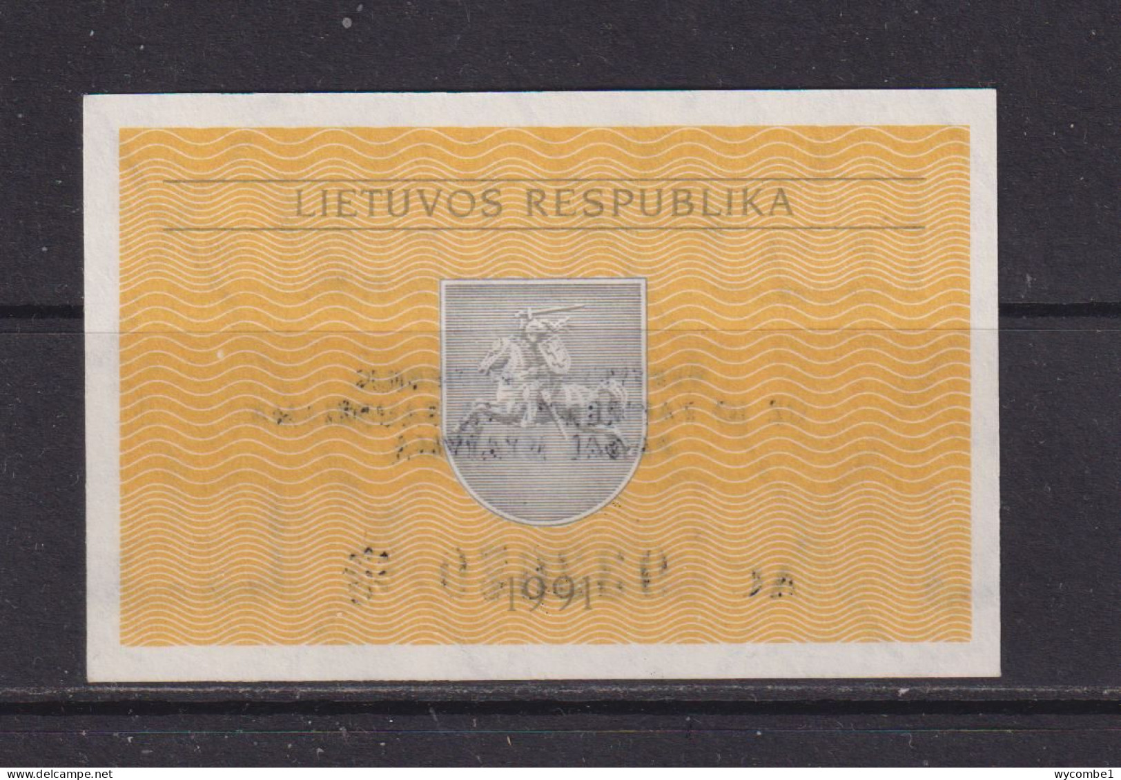 LITHUANIA - 1991 0.10 Talonas UNC Banknote - Lituania
