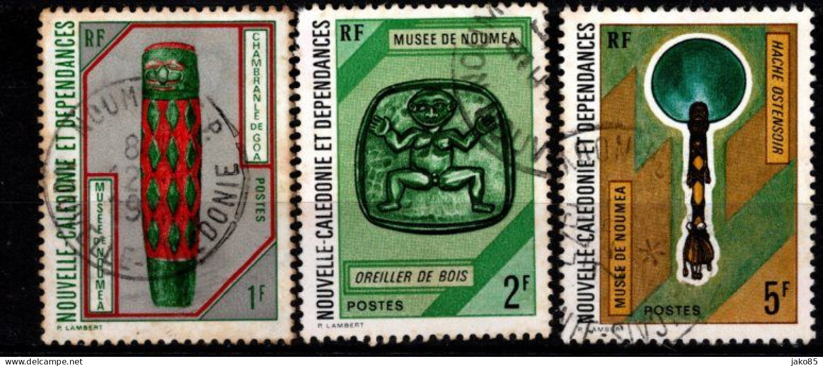 - Nelle CALEDONIE - 1972 - YT N° 381 / 383 - Oblitérés - Musée Noumea - - Gebraucht