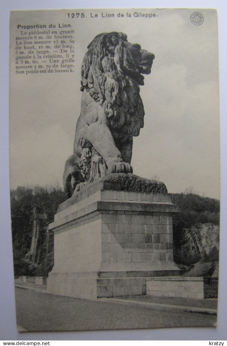 BELGIQUE - LIEGE - LA GILLEPPE - Le Barrage - Le Lion - 1910 - Gileppe (Dam)