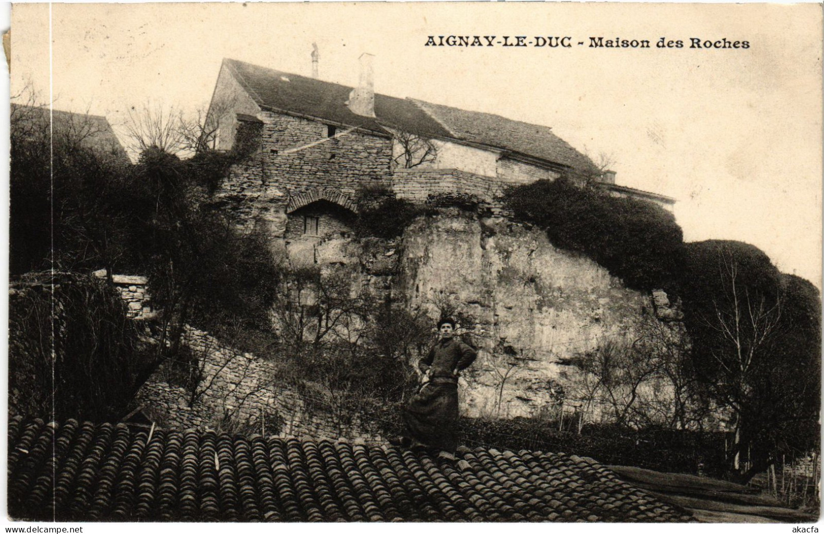 CPA Aignay-Le-Duc Maison De Roches FRANCE (1375626) - Aignay Le Duc