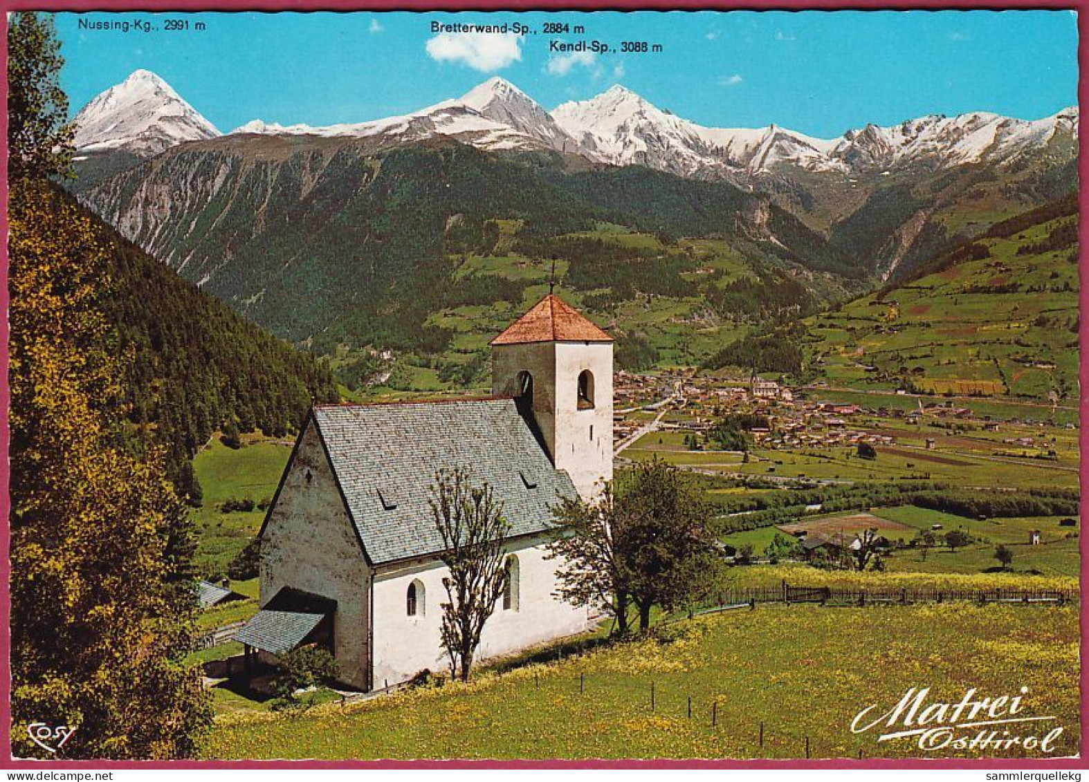 AK: Matrei Nikolaus Kirche, Gelaufen 3. 7. 1985 (Nr. 4787) - Matrei Am Brenner