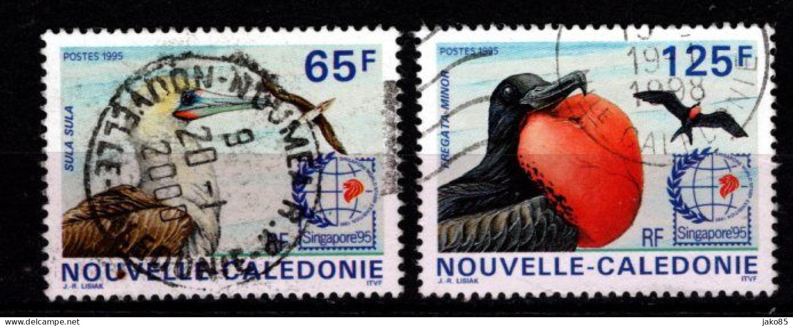 - Nelle CALEDONIE - 1995 - YT N° 697 / 698 - Oblitérés - Oiseaux De Mer - Beaux Cachets - Gebruikt