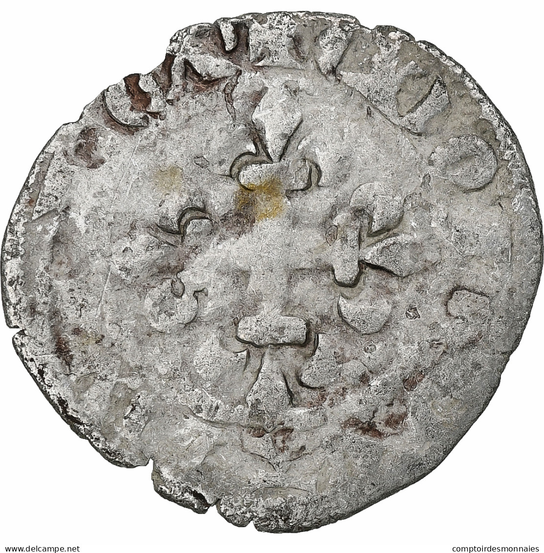 France, Philippe VI, Double Parisis, 1328-1350, Billon, TB, Duplessy:266 - 1328-1350 Philipp VI.
