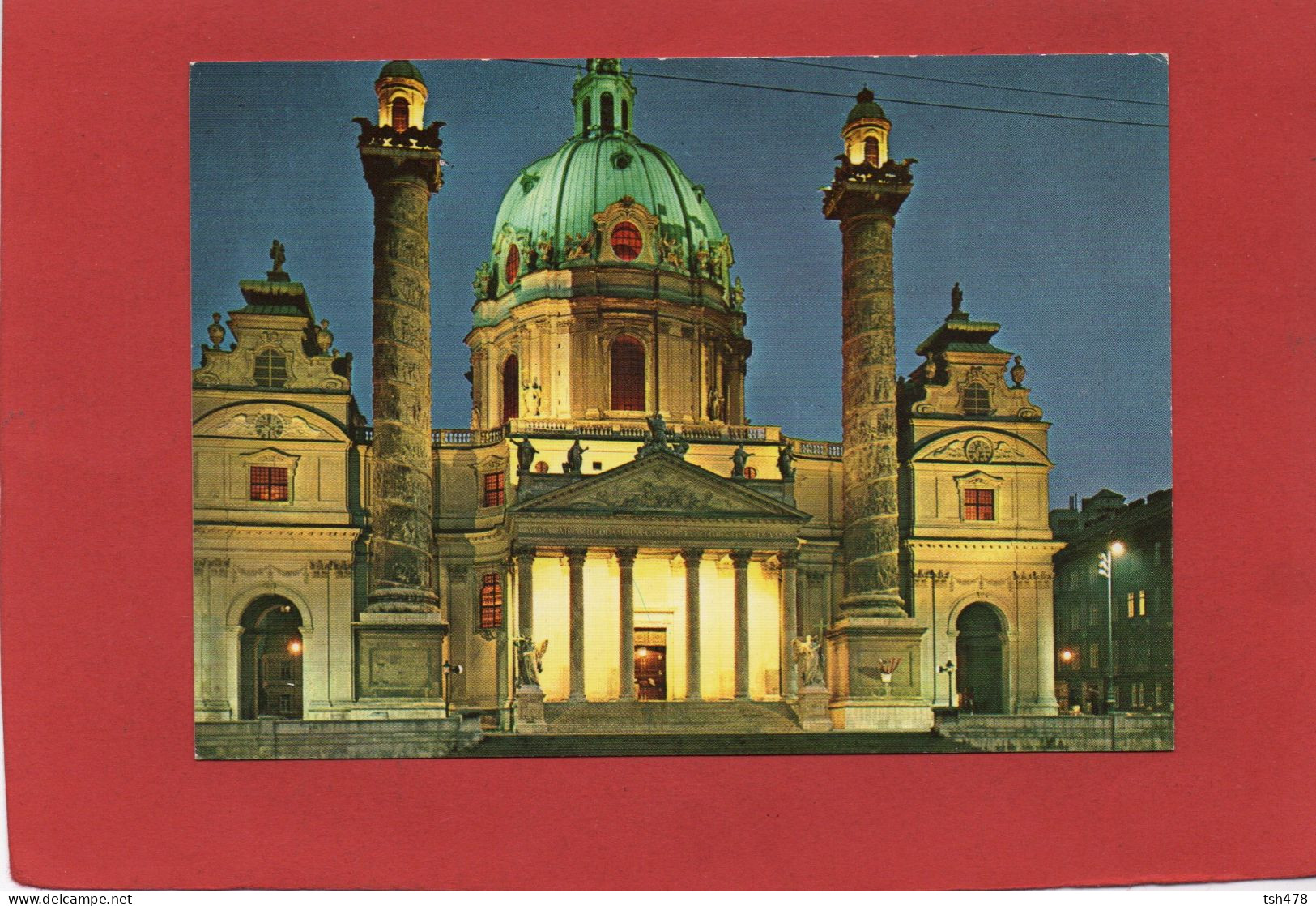 AUTRICHE---VIENNE---WIEN----église Saint-Charles--Karlskirche--St. Charles' Church--voir 2 Scans - Churches