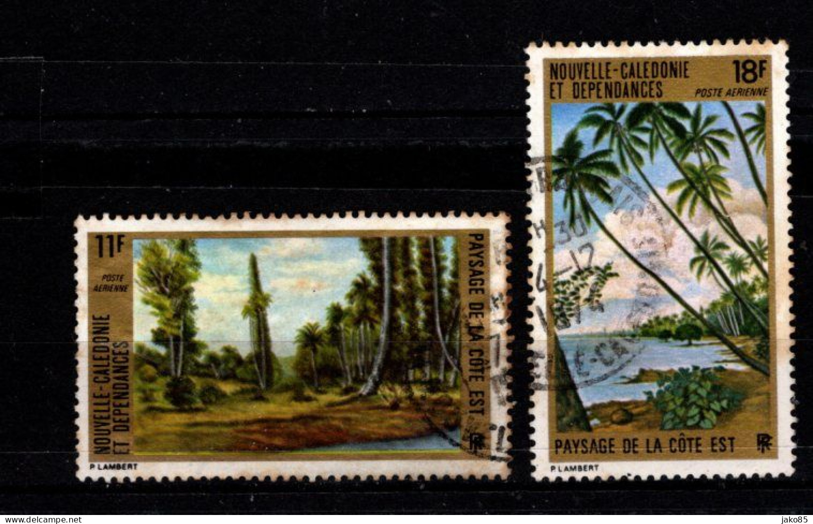 - Nelle CALEDONIE - 1973 - YT N° PA 135 / 136 - Oblitérés - Paysages - Oblitérés