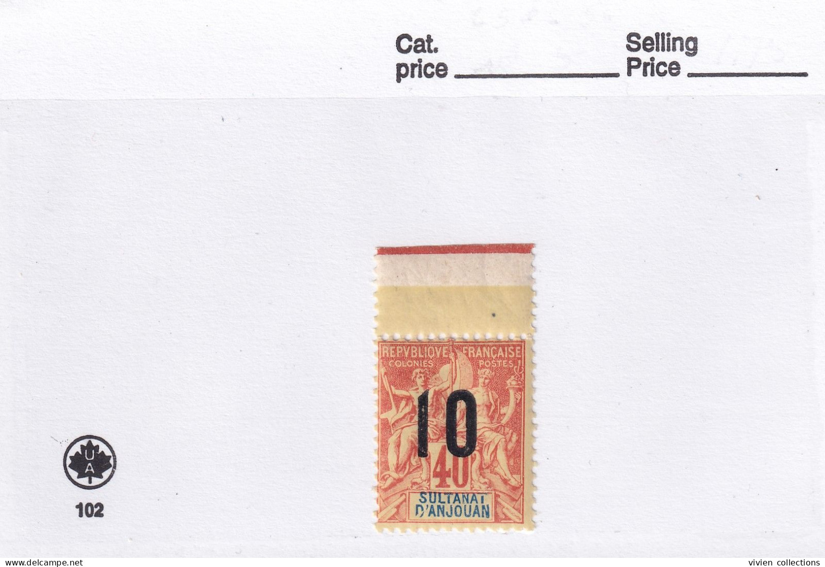 Colonie Française Anjouan N° 26 Neuf ** Avec Bdf - Unused Stamps