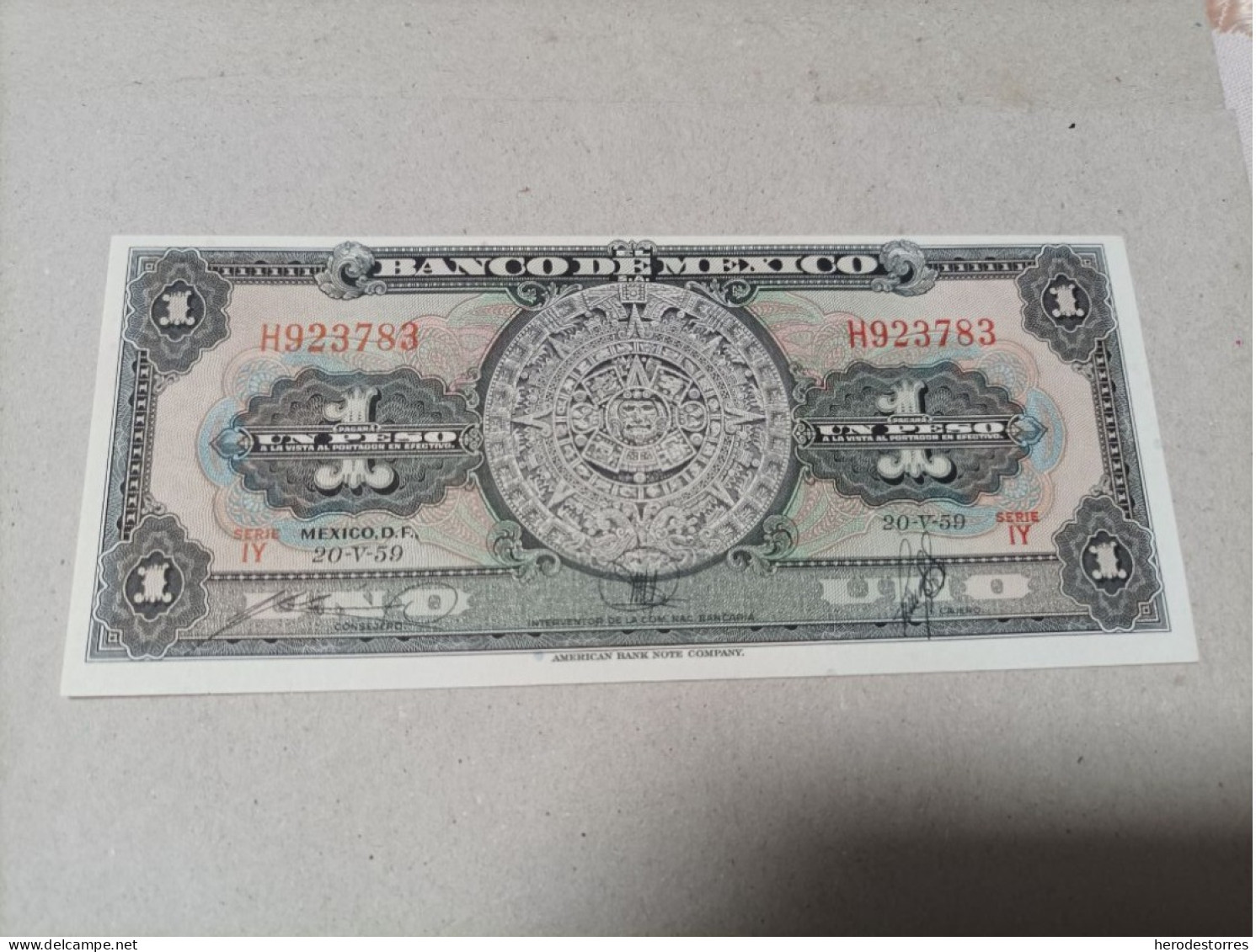 Billete De México De 1 Peso, Año 1959, UNC - Mexico