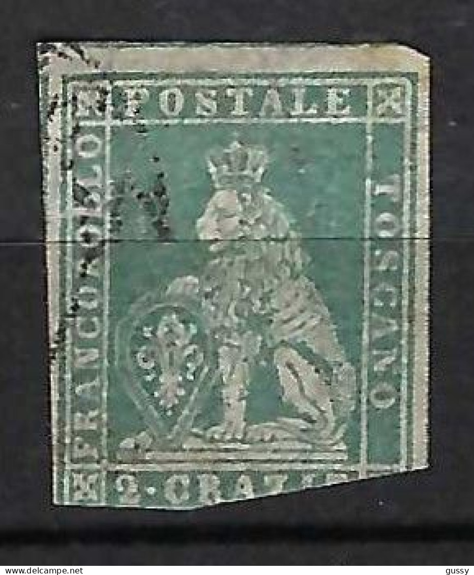ITALIE Toscane Ca.1857: Le Y&T 13 Obl., Coin SE Touché - Toskana