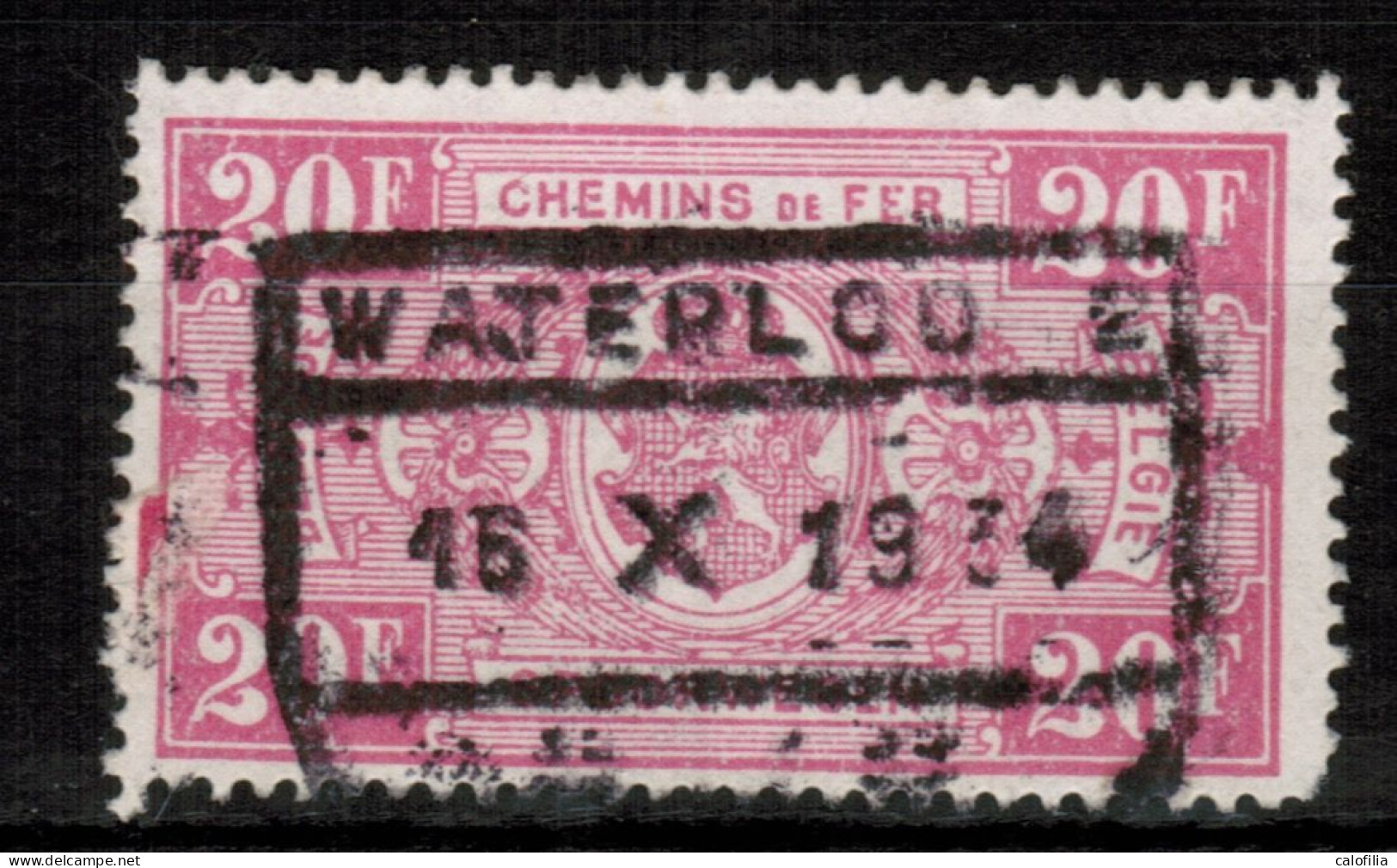 Chemins De Fer TR 163, Obliteration Centrale, WATERLOO 2 - Usati