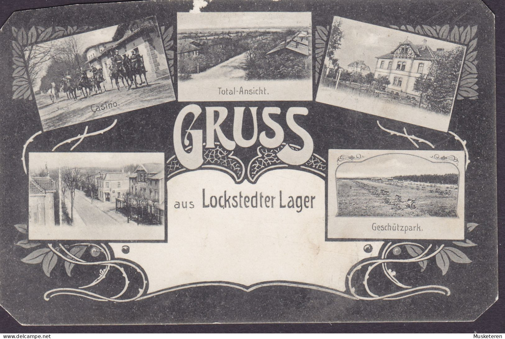 Deutsches Reich PPC Gruss Aus Lockstedter Lager Verl. Vahlendick. LOCKSTEDTER LAGER 1908 BAURUP Bovrup (Arr.) Schleswig - Hohenlockstedt