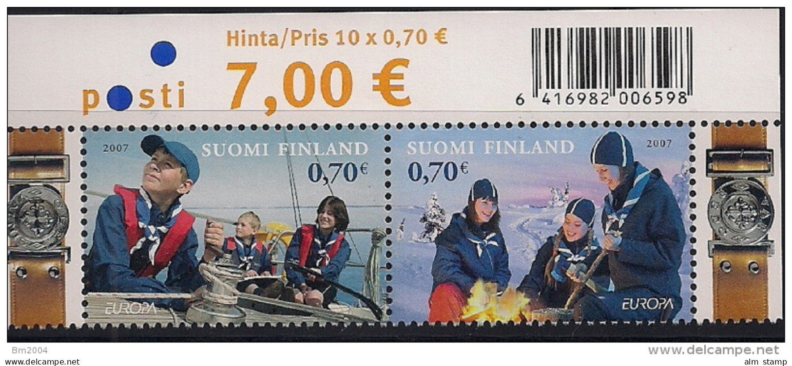 2007 Finnland Mi. 1847-8 **MNH  Europa: Pfadfinder. - 2007