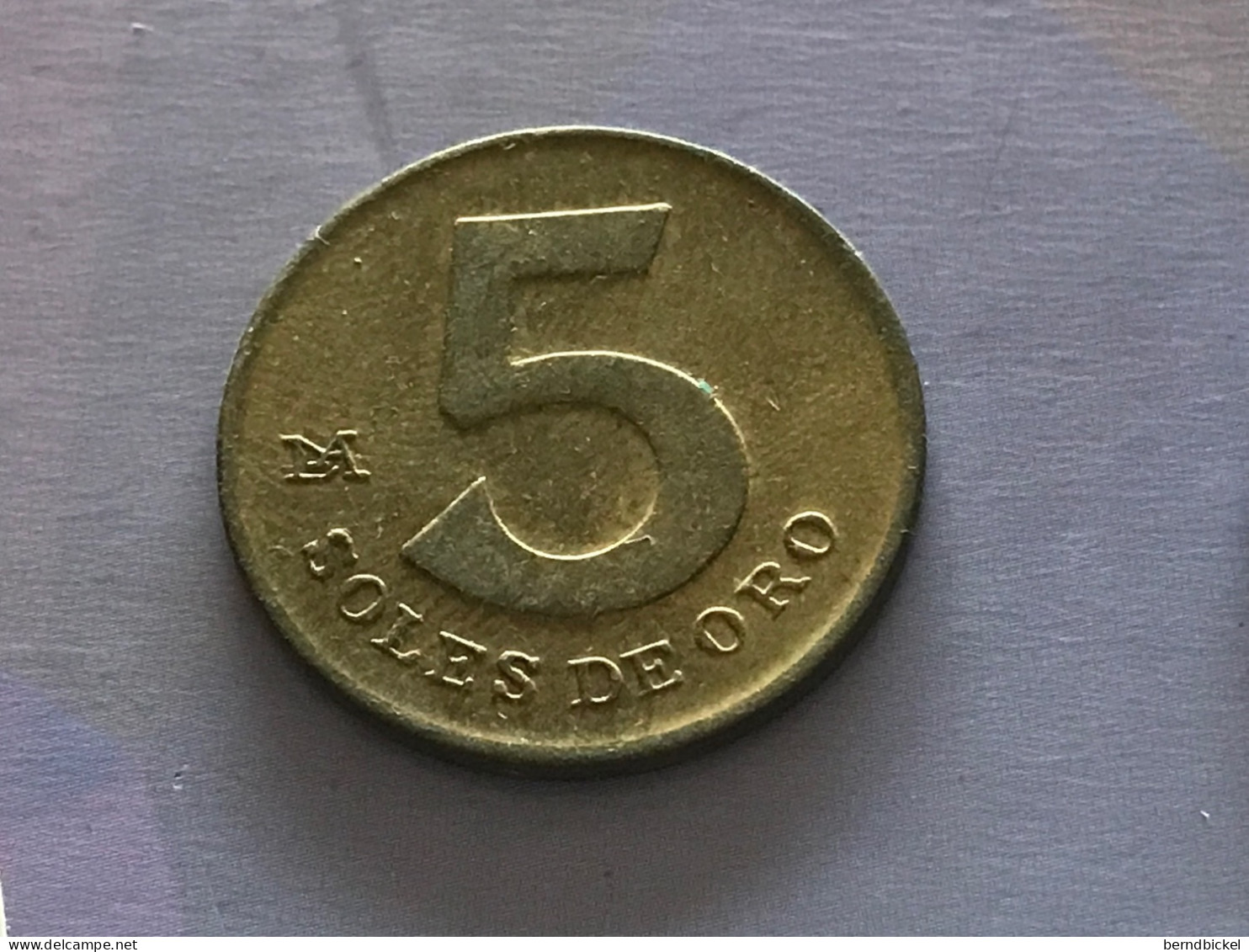 Münze Münzen Umlaufmünze Peru 5 Soles De Oro 1978 - Pérou