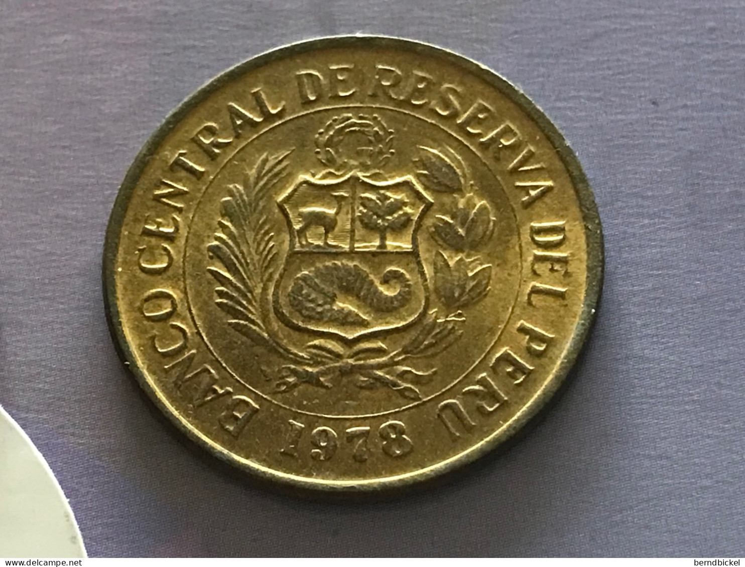 Münze Münzen Umlaufmünze Peru 5 Soles De Oro 1978 - Pérou