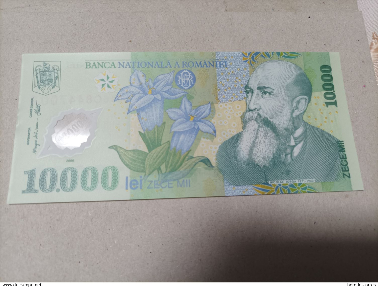 Billete De Rumania, 10000 Lei, Año 2000,UNC - Roumanie