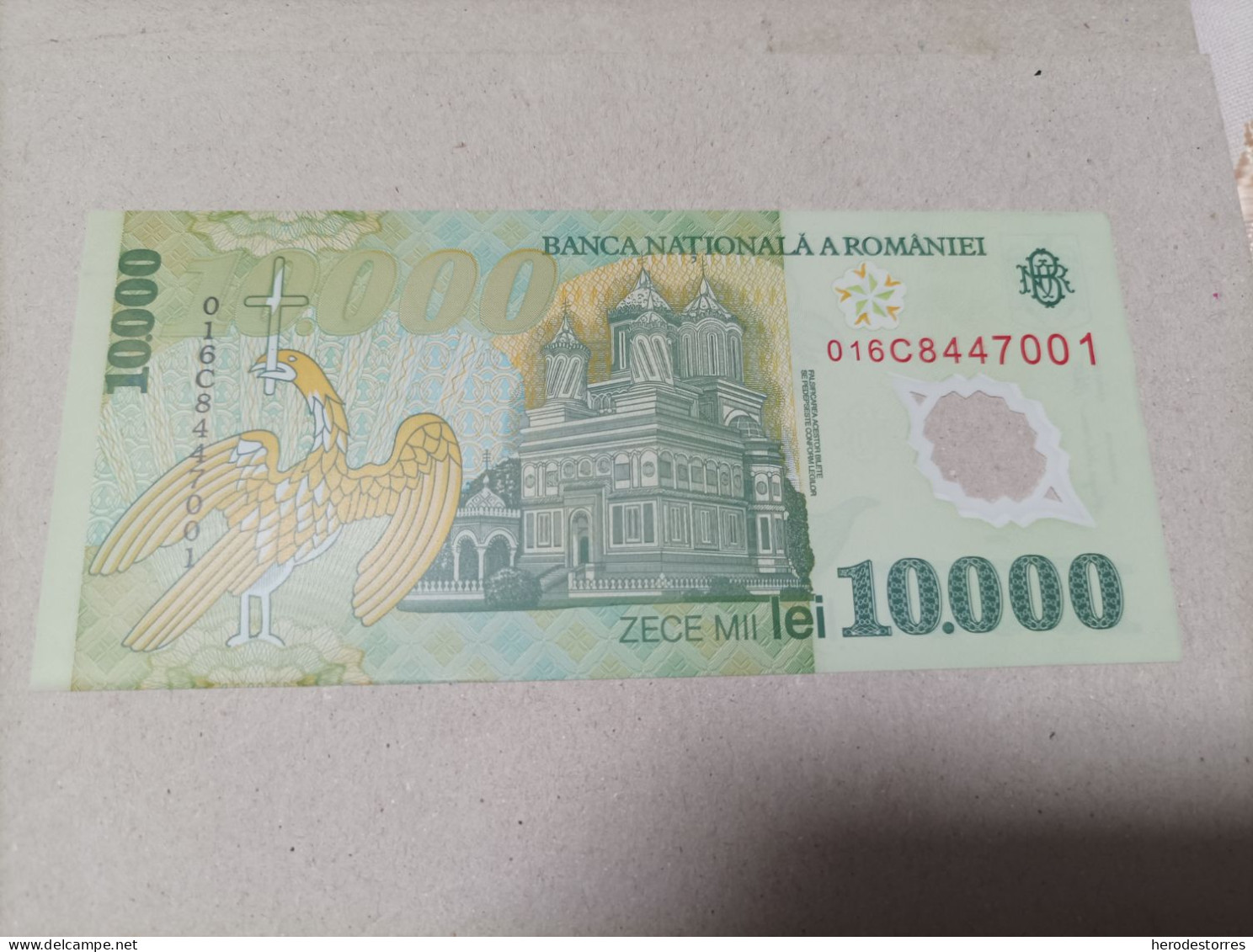 Billete De Rumania, 10000 Lei, Año 2000,UNC - Roemenië