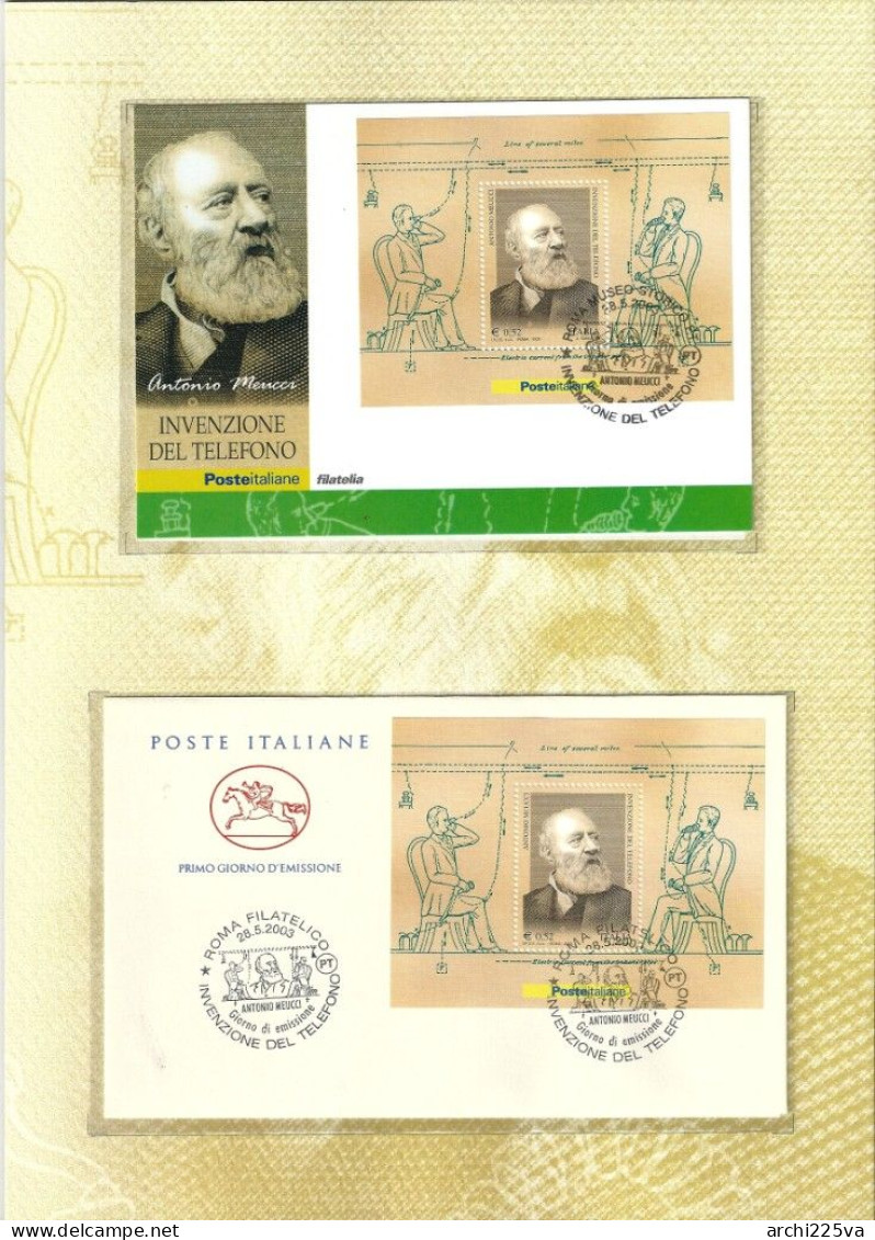 - ITALIA 2003 - FOLDER - MEUCCI - Venduto Al FACCIALE - Cat. ? € - - Folder