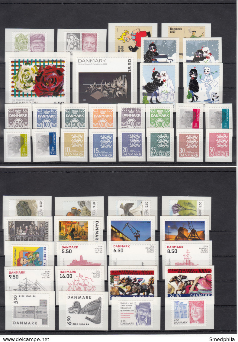 Denmark 2010 - Full Year MNH ** + A Lot Of Extra From Booklets - Années Complètes